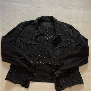 Blank NYC Black Studded Denim Jacket